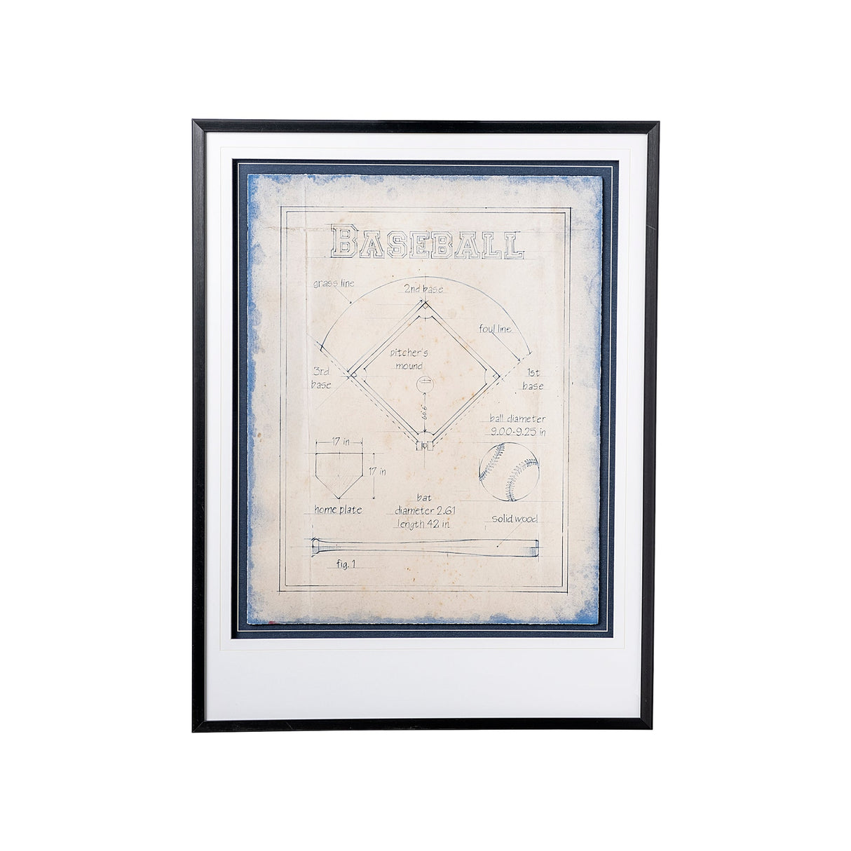 All About the Game I by Ethan Harper a Framed Art Print Matted under Glass by Mercana at Eve Furniture