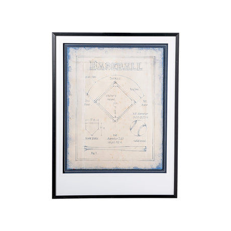 All About the Game I by Ethan Harper a Framed Art Print Matted under Glass by Mercana at Eve Furniture