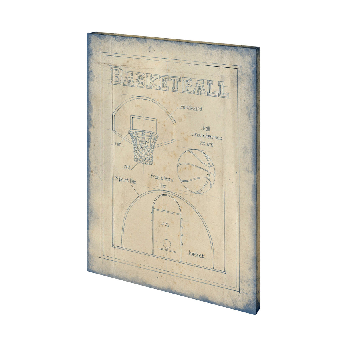 All About the Game III by Ethan Harper a Hand Embellished Textured Canvas by Mercana at Eve Furniture