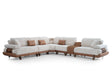 Allegra Cream Modular Sectional by Furnia at Eve Furniture