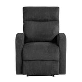 Allen Dark Gray 3-Piece Reclining Living Room Set by Homelegance at Eve Furniture