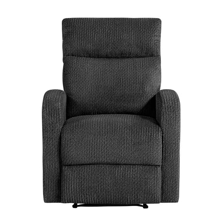 Allen Dark Gray 3-Piece Reclining Living Room Set by Homelegance at Eve Furniture