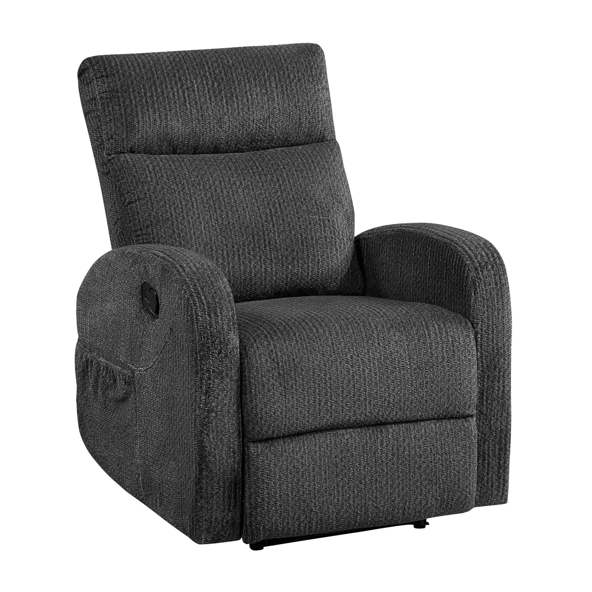 Allen Dark Gray 3-Piece Reclining Living Room Set by Homelegance at Eve Furniture