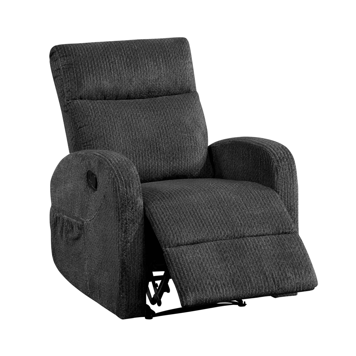 Allen Dark Gray 3-Piece Reclining Living Room Set by Homelegance at Eve Furniture