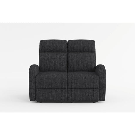 Allen Dark Gray Double Reclining Loveseat by Homelegance at Eve Furniture
