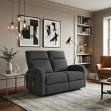 Allen Dark Gray Double Reclining Loveseat
