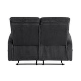 Allen Dark Gray Double Reclining Loveseat