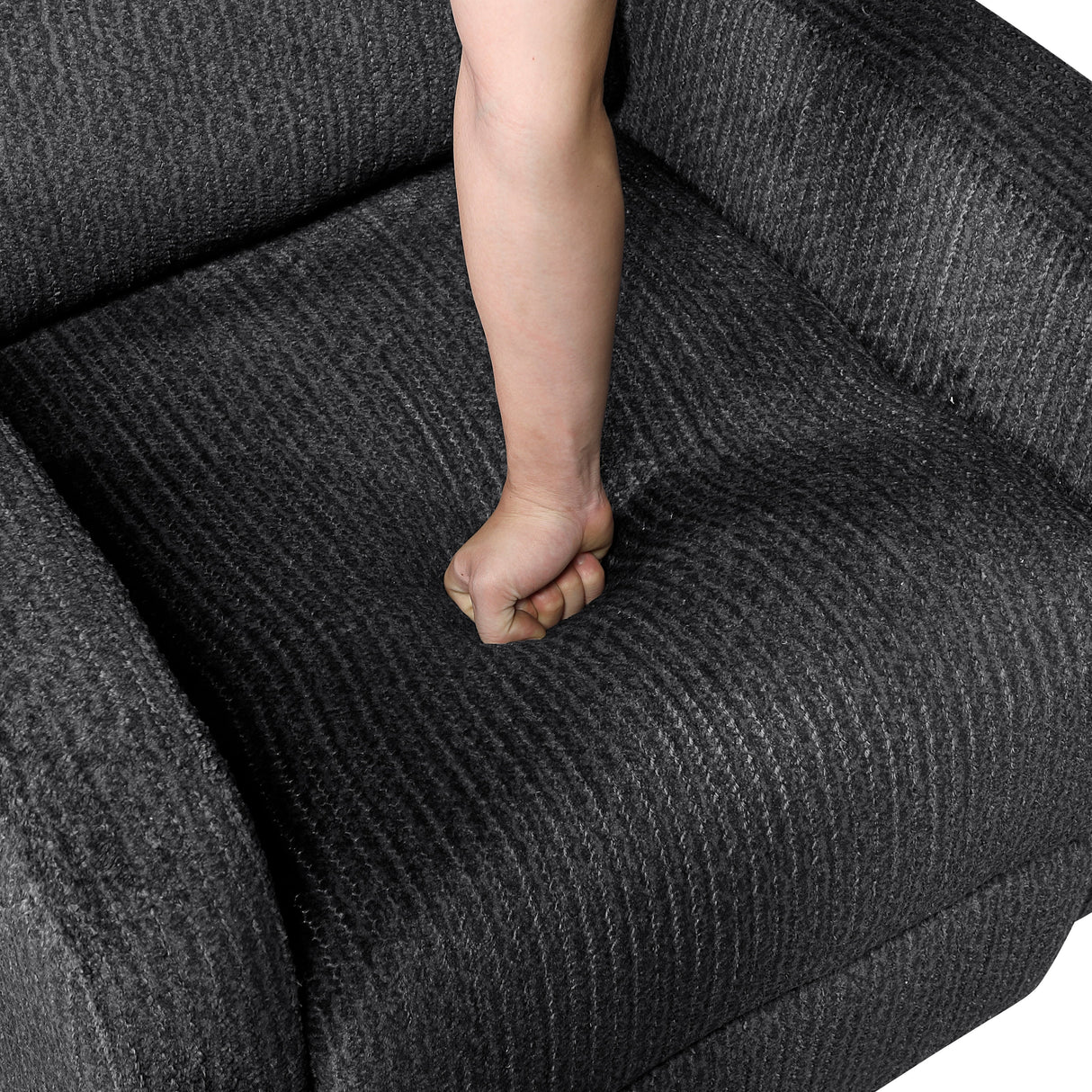Allen Dark Gray Double Reclining Loveseat