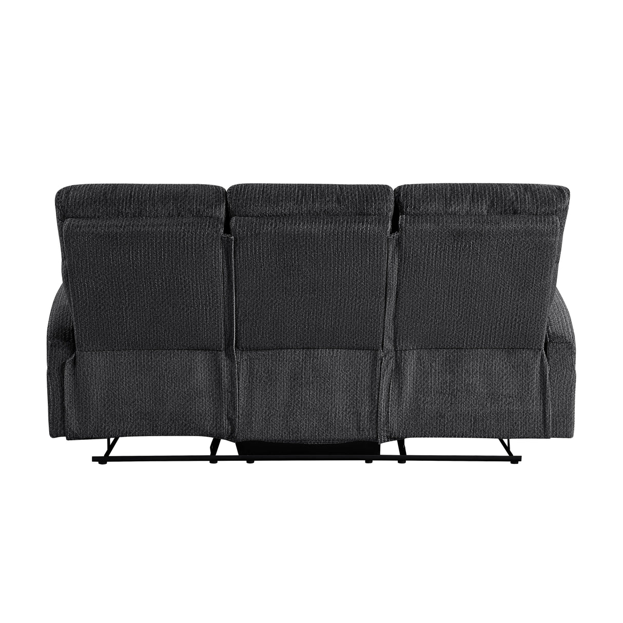 Allen Dark Gray Double Reclining Sofa by Homelegance at Eve Furniture