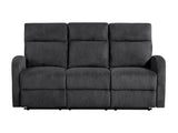 Allen Dark Gray Double Reclining Sofa by Homelegance at Eve Furniture