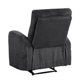 Allen Dark Gray Reclining Chair by Homelegance at Eve Furniture
