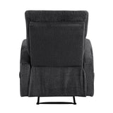 Allen Dark Gray Reclining Chair by Homelegance at Eve Furniture