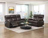 Allen Espresso 3-Piece Reclining Living Room Set by Homelegance at Eve Furniture