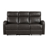 Allen Espresso Double Reclining Sofa and Loveseat by Homelegance at Eve Furniture