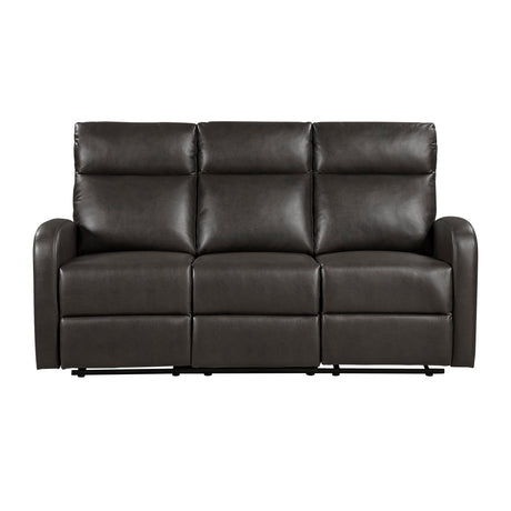Allen Espresso Double Reclining Sofa and Loveseat by Homelegance at Eve Furniture