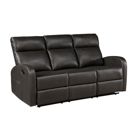 Allen Espresso Double Reclining Sofa and Loveseat by Homelegance at Eve Furniture