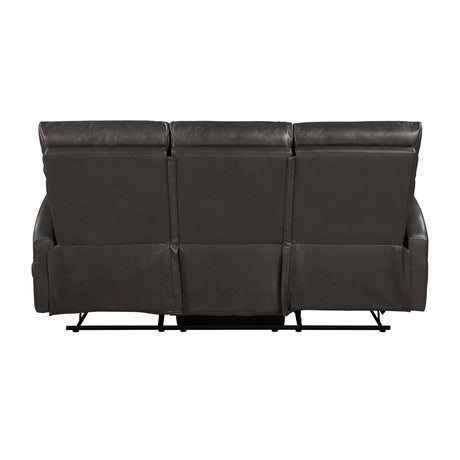Allen Espresso Double Reclining Sofa by Homelegance at Eve Furniture