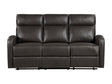 Allen Espresso Double Reclining Sofa by Homelegance at Eve Furniture