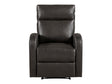 Allen Espresso Reclining Chair by Homelegance at Eve Furniture