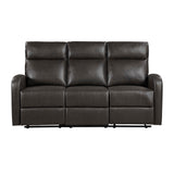 Allen Espresso Reclining Living Room Set by Homelegance at Eve Furniture