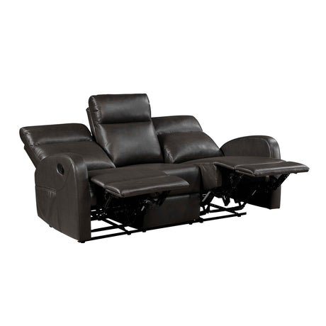 Allen Espresso Reclining Living Room Set by Homelegance at Eve Furniture