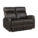 Allen Espresso Reclining Living Room Set by Homelegance at Eve Furniture