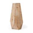 Allen I Large Natural Wooden Base Oval Vase by Mercana at Eve Furniture