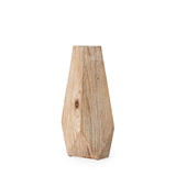 Allen II Small Natural Wooden Base Oval Vase by Mercana at Eve Furniture