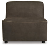 Allena Gunmetal Armless Chair