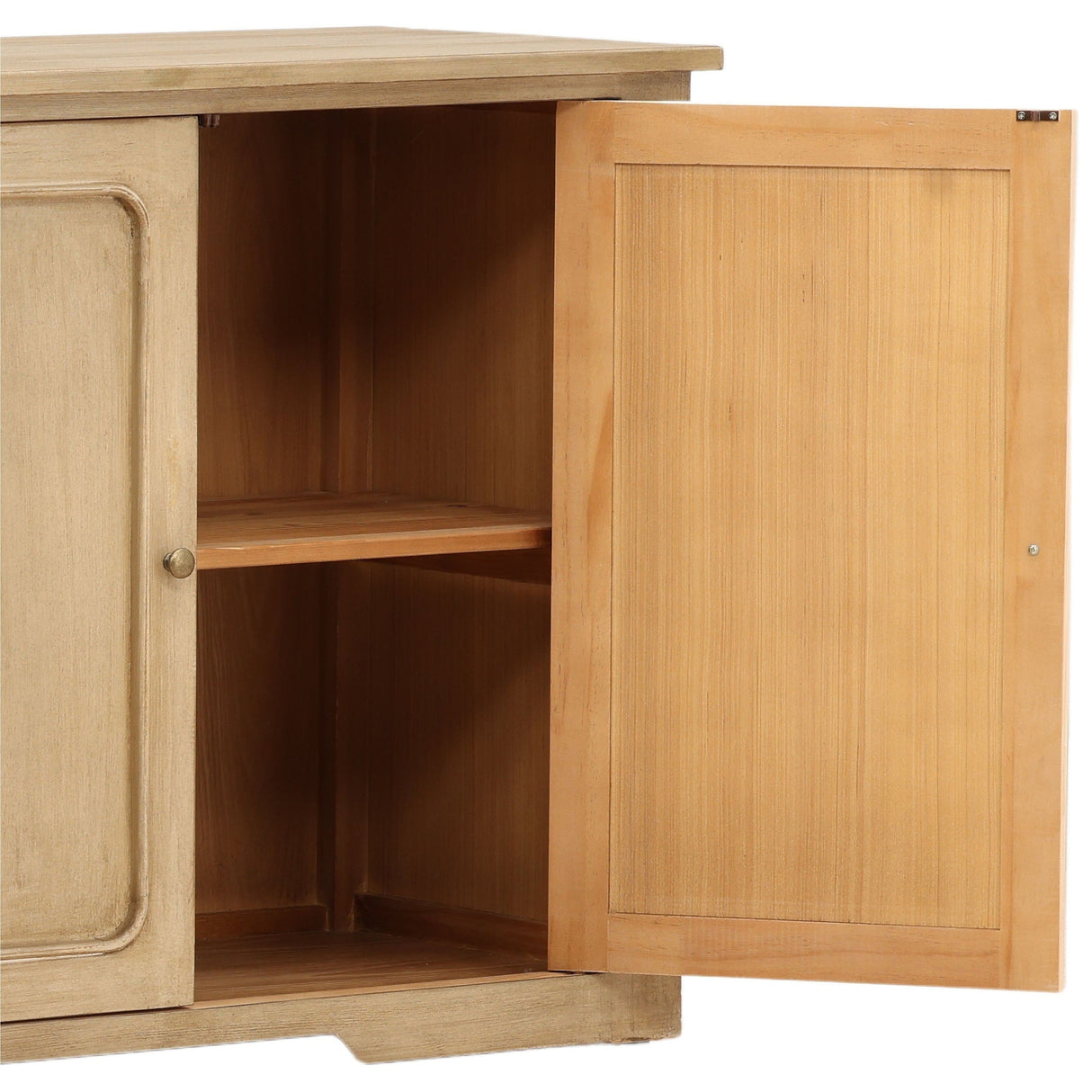 Allesandro Sideboard, Light Warm Wash by Dovetail at Eve Furniture