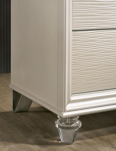 Allie Pearl White Dresser by Furniture of America at Eve Furniture