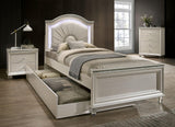 Allie Pearl White Full Bed by Furniture of America at Eve Furniture