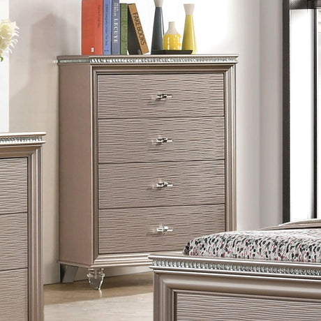 Allie Rose Gold Chest by Furniture of America at Eve Furniture