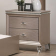 Allie Rose Gold Night Stand by Furniture of America at Eve Furniture