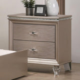 Allie Rose Gold Night Stand by Furniture of America at Eve Furniture