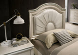 Allie Pearl White Twin Bed by Furniture of America at Eve Furniture