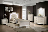 Allie Pearl White Twin Bed by Furniture of America at Eve Furniture