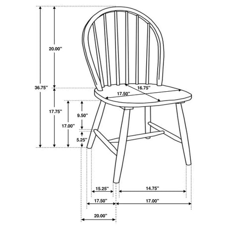 Allison Natural Brown/White 5-Piece Drop Leaf Dining Set by Coaster at Eve Furniture