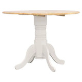 Allison Natural Brown/White 5-Piece Drop Leaf Dining Set by Coaster at Eve Furniture