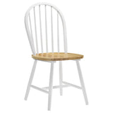 Allison Natural Brown/White 5-Piece Drop Leaf Dining Set by Coaster at Eve Furniture
