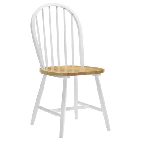 Allison Natural Brown/White 5-Piece Drop Leaf Dining Set by Coaster at Eve Furniture