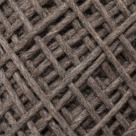 Allium Dark Brown Handwoven Wool Cylindrical Pouf by Mercana at Eve Furniture