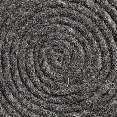 Allium Dark Gray Handwoven Wool Cylindrical Pouf by Mercana at Eve Furniture