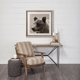Allium Dark Gray Handwoven Wool Cylindrical Pouf by Mercana at Eve Furniture