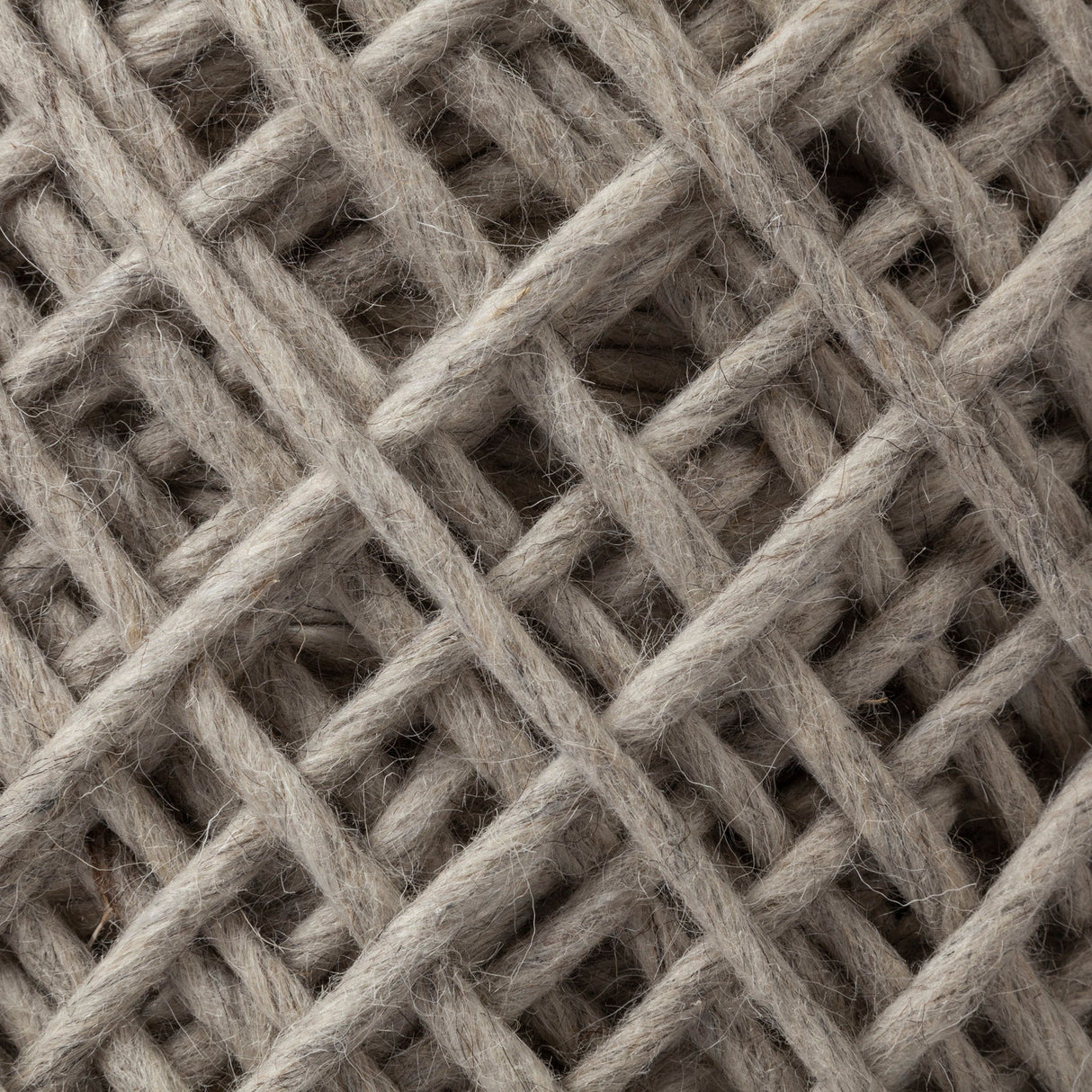 Allium Oatmeal Handwoven Wool Cylindrical Pouf by Mercana at Eve Furniture