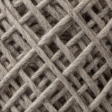 Allium Oatmeal Handwoven Wool Cylindrical Pouf by Mercana at Eve Furniture