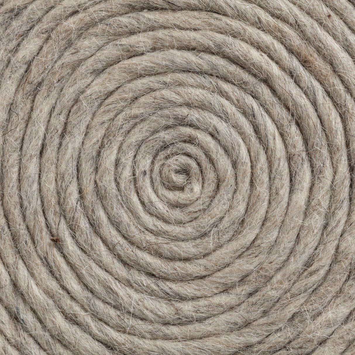 Allium Oatmeal Handwoven Wool Cylindrical Pouf by Mercana at Eve Furniture