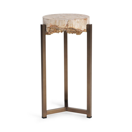 Alliza Natural Small Round Accent Table by Classic Home at Eve Furniture