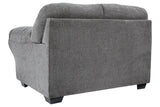 Allmaxx Pewter Fabric Loveseat by Ashley at Eve Furniture