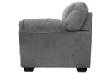 Allmaxx Pewter Fabric Loveseat by Ashley at Eve Furniture